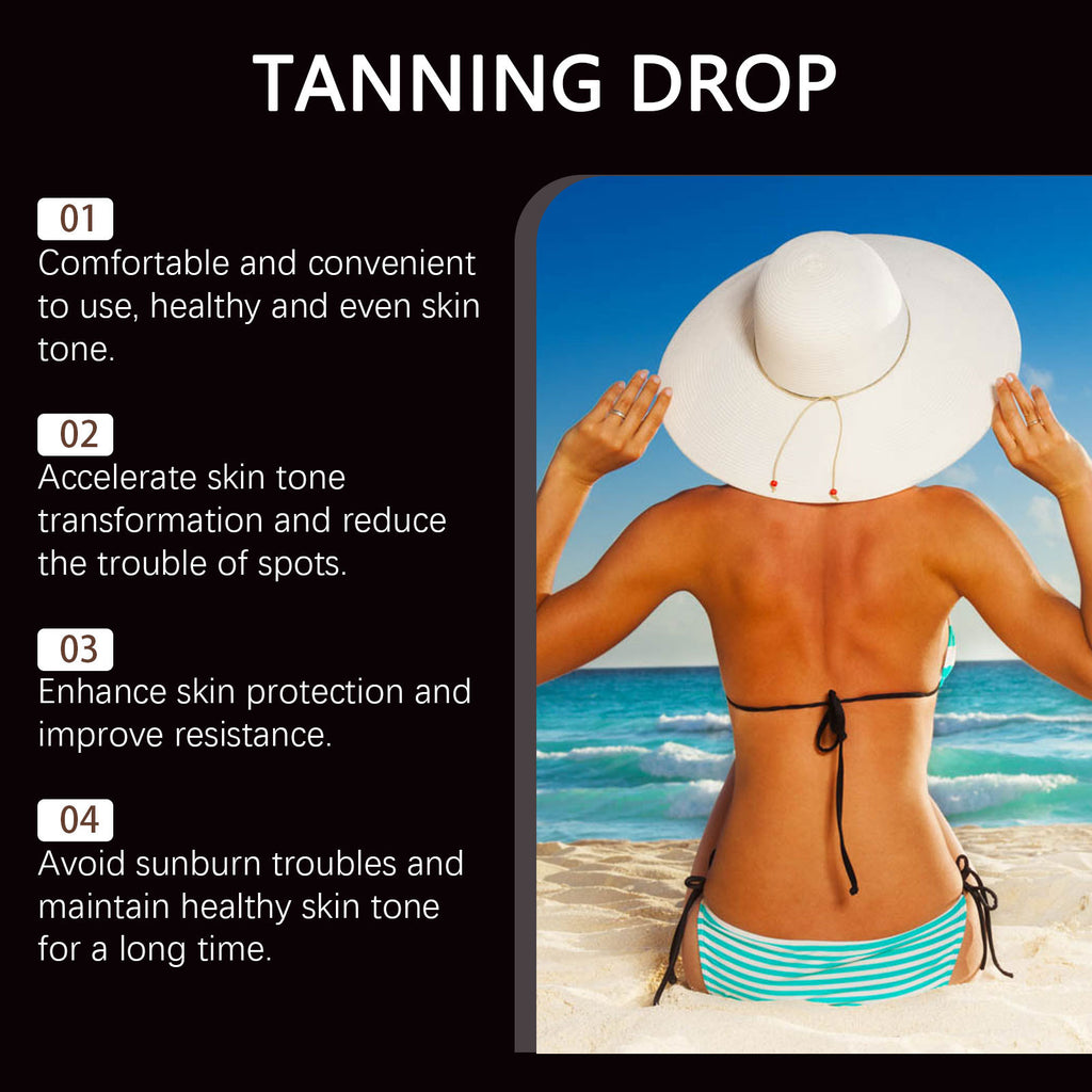Bushaid Tanning Drop – Oral Drink Tanning Dietary Supplement | 60ml