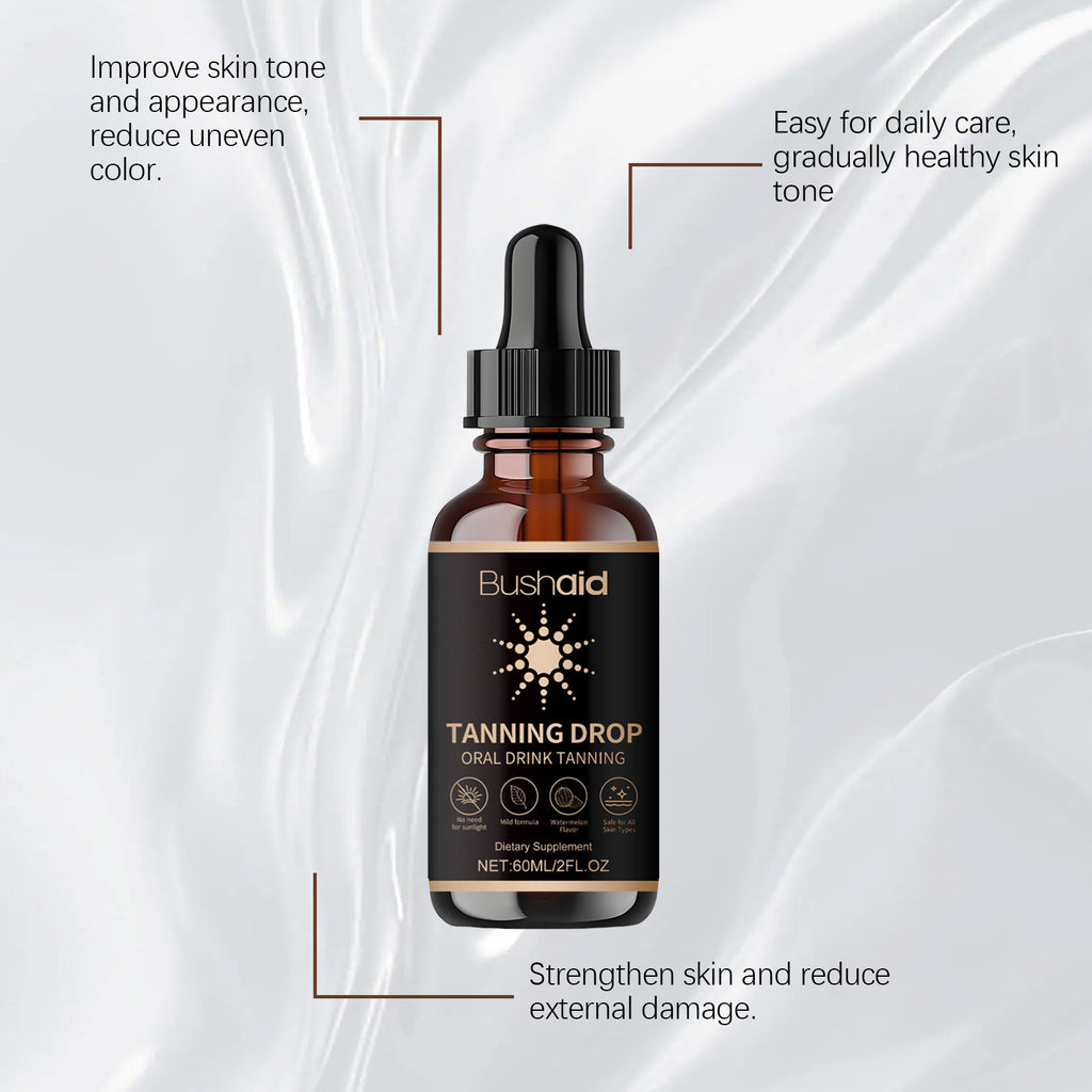Bushaid Tanning Drop – Oral Drink Tanning Dietary Supplement | 60ml