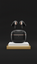Monochrome Wireless Earbuds with Charging Case