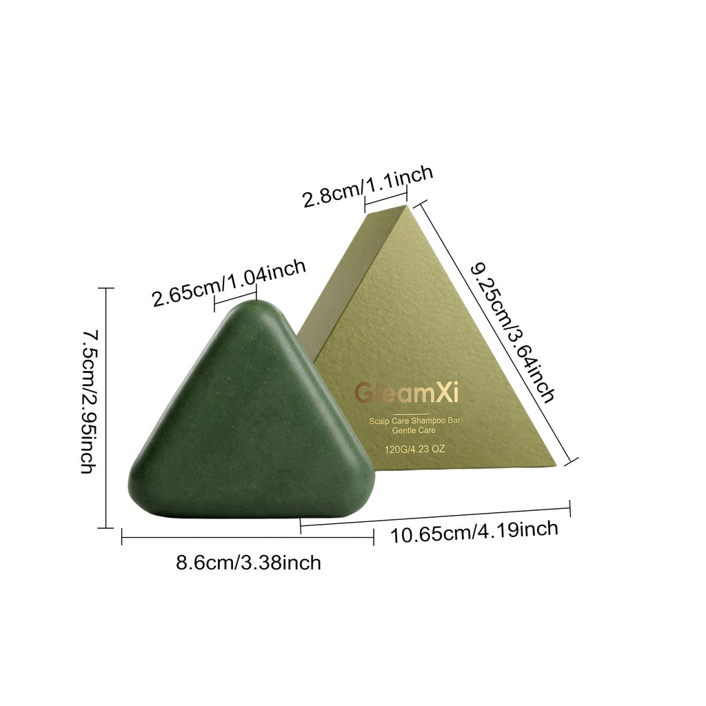 GleamXi Scalp Care Shampoo Bar – Deep Cleanse & Moisturizing Hair Care