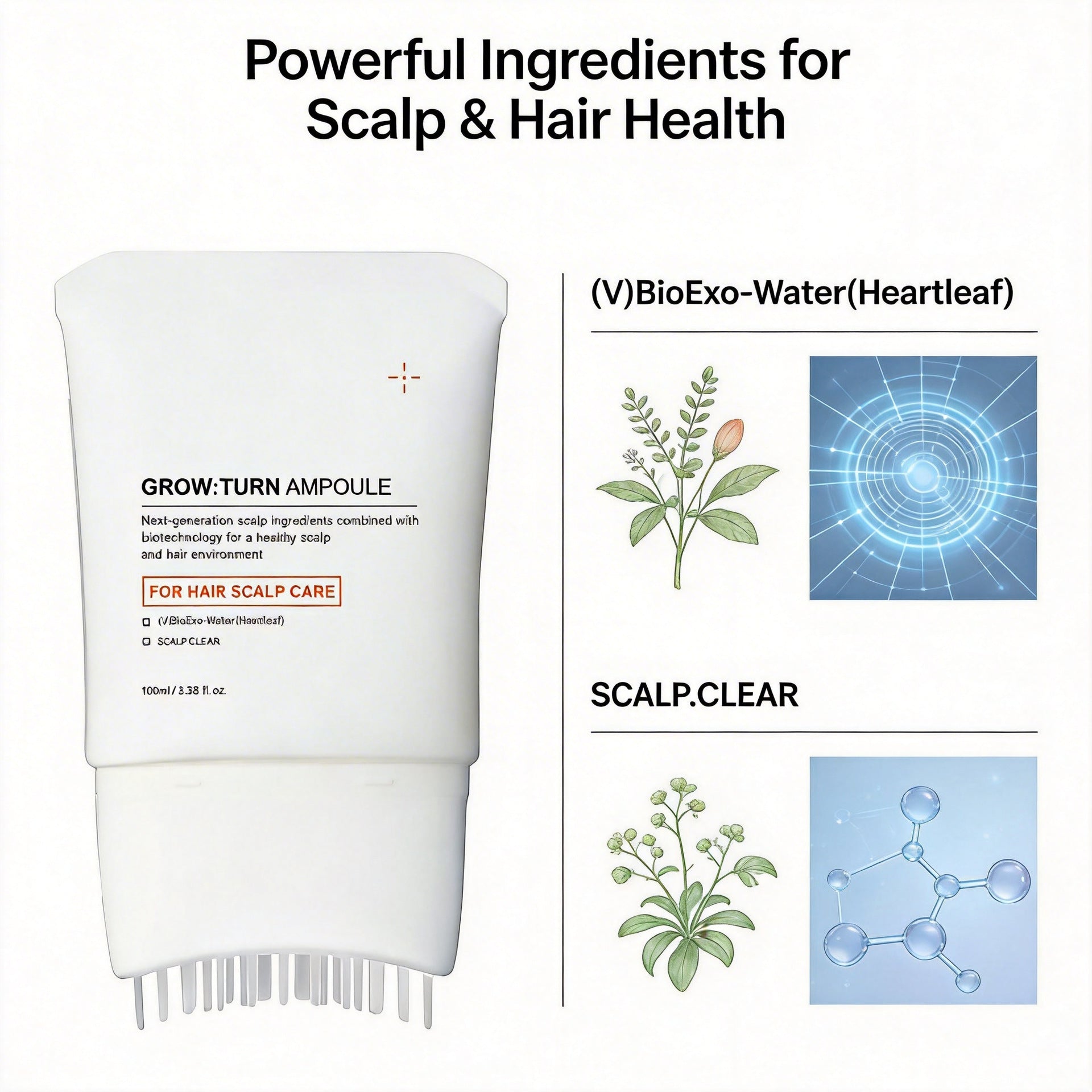 GROW:TURN AMPOULE Hair Growth Scalp Serum – Next-Generation Biotechnology Formula